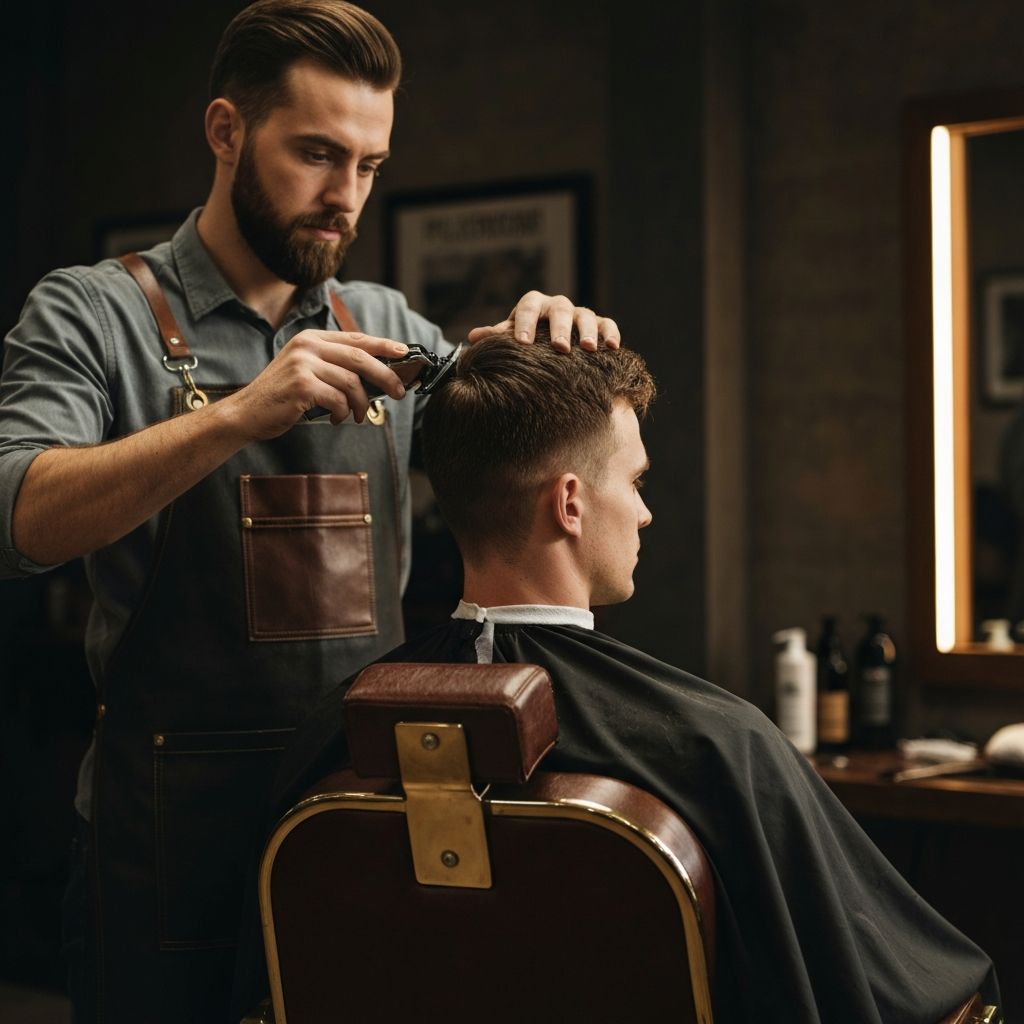 Men's haircut service